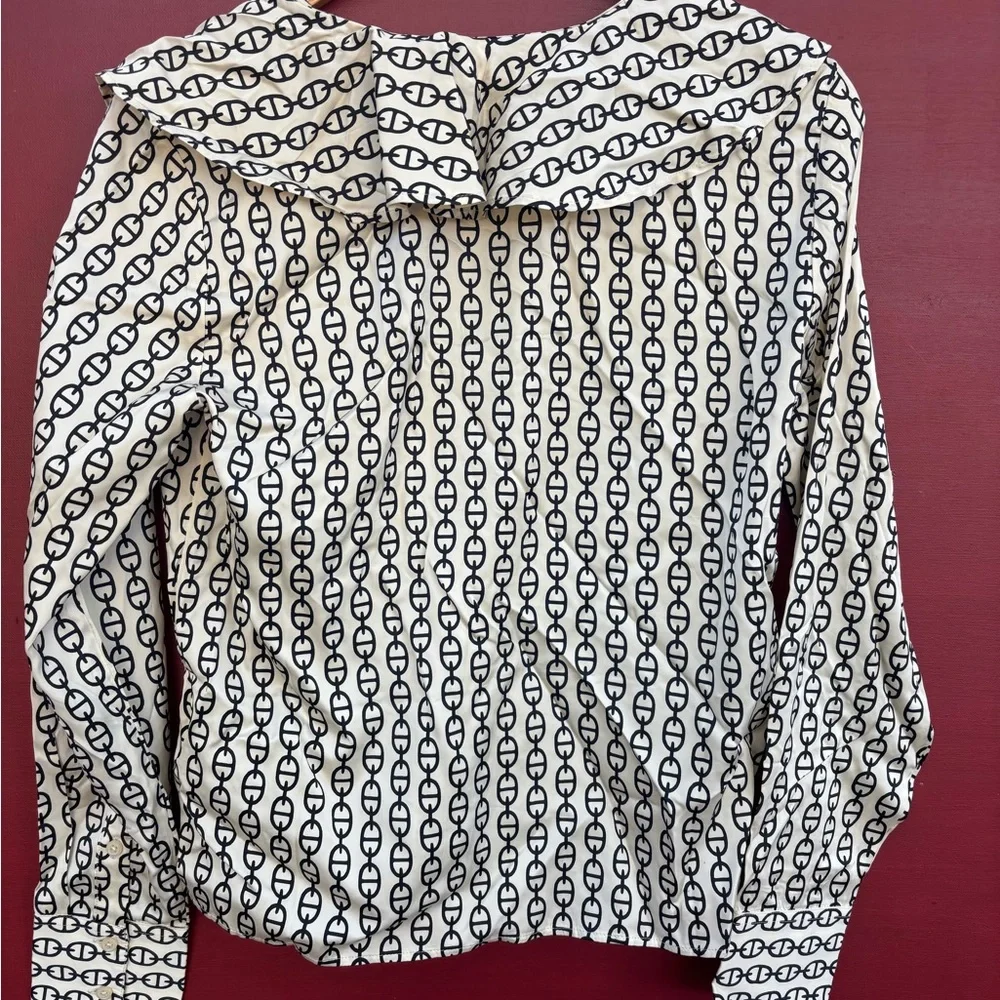 J Crew Goldie Top in Chain Print NWT
